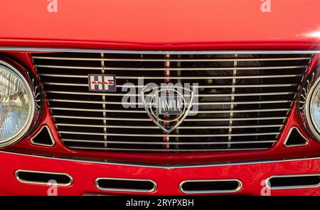 Caramulo, Portugal - 04 September 2021: Front view of a Lancia Fulvia HF in Caramulo Motorfestival 2021 Stock Photo