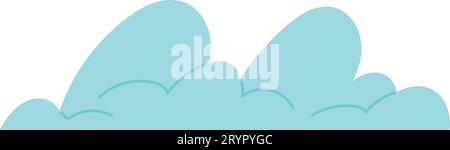 Steam cloud puffs of different shapes and sizes. Isolated abstract vapor silhouette flow, smoky elements of gas explosions, dust or vapor. Comic cloud Stock Vector
