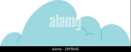 Steam cloud puffs of different shapes and sizes. Isolated abstract vapor silhouette flow, smoky elements of gas explosions, dust or vapor. Comic cloud Stock Vector