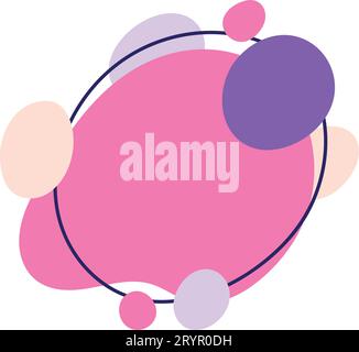 Organic abstract forms. Fluid and irregular elements in creative and simple amoeba. Amorphous Liquid Design. Isolated vector illustrations on white ba Stock Vector