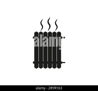 Heating, radiator icon. Vector illustration. Stock Vector