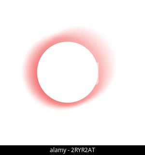 Abstract gradient circle frames set. Colored light glow round buttons. Vector illustration isolated on transparent background Stock Vector