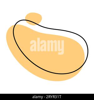 Organic abstract forms. Fluid and irregular elements in creative and simple amoeba. Amorphous Liquid Design. Isolated vector illustrations on white ba Stock Vector