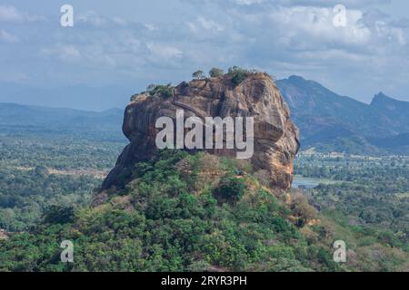 The Sigiriya ancient rock fortress in the northern Matale District, Sri Lanka. Stock Photo