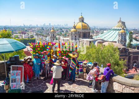 Mexico City, CDMX, Mexico, Basílica de Nuestra Señora de Guadalupe, Insigne y Nacional Basílica de Santa María de Guadalupe. Editorial only. Stock Photo