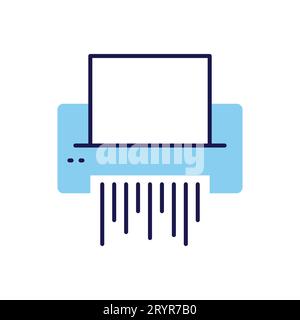 Paper Shredder related vector icon Stock Vector