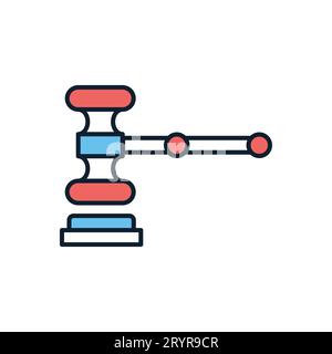 Auction Gavel related vector icon Stock Vector