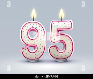 Feliz Cumpleanos 39 - Greeting card. Candle lit in the form of a number  being lit by reflectors in a room with balloons floating with streamers  Stock Vector Image & Art - Alamy