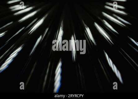 Glare of light in the dark Stock Photo