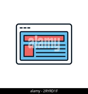 Site related vector icon Stock Vector