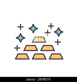 Gold related vector icon Stock Vector
