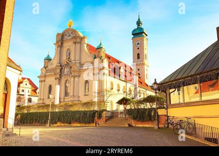 Church of the Holy Ghost in Munich, Germany Stock Photo