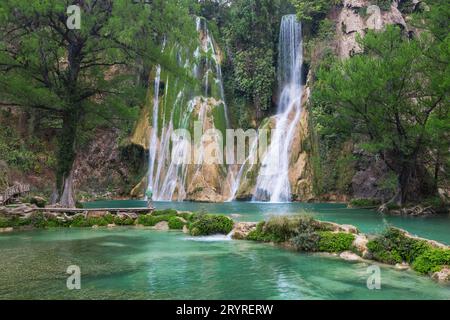 Waterfall in Mexico Stock Photo