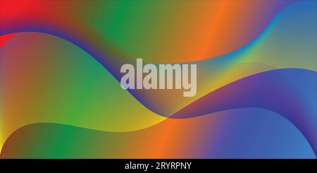 abstract gradient wave background. wallpaper, color theme. wall background. color Wave line Pattern Transformed through Soft Lines and Shapes. Stock Vector