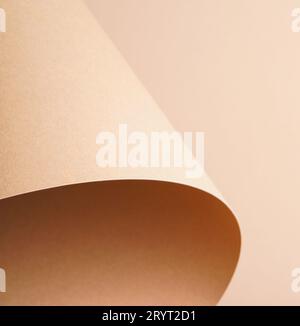 Colorful background from brown paper with shadow. Abstract geometric Stock Photo