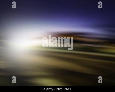 Night city illumination. Bokeh lights in big city. Stock Photo