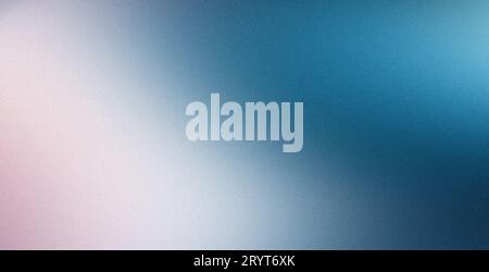 White gray blue grainy gradient background noise texture effect smooth blurred backdrop website header design Stock Photo