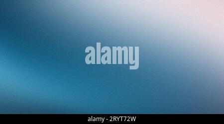 Grainy gradient background noise texture effect blue gray white smooth blurred backdrop website header design Stock Photo