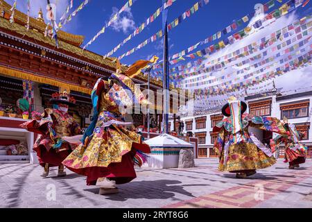 Cham dance (Mask dance), Leh, Ladakh, India Stock Photo