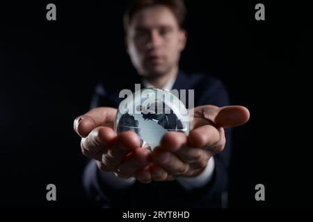 a person helping others or making a positive impact in their community Stock Photo