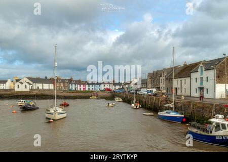 The harbour, Isle of Whithorn, Dumfries and Galloway, Scotland Stock Photo