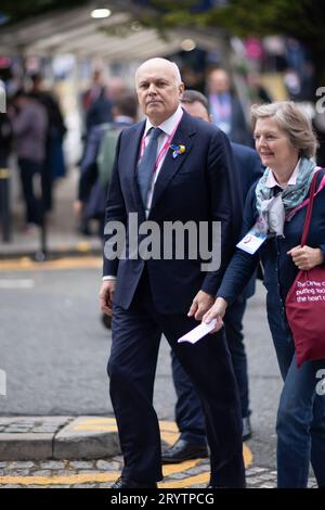 Iain Duncan Smith MP during the Conservative Party Conference at Manchester Central Convention Complex, Manchester on Monday 2nd October 2023. (Photo: Pat Scaasi | MI News) Credit: MI News & Sport /Alamy Live News Stock Photo