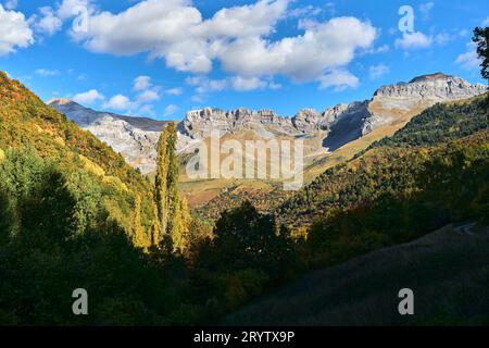 Ordesa mountains in autumn Stock Photo