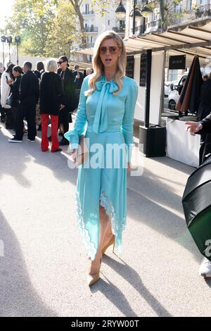 Paris, France. 02nd Oct, 2023. Nicky Hilton before the Stella McCartney fashion show at Marché Saxe-Breteuil (a famous outdoor market) in Paris during Paris Fashion Week, October 2 2023. Credit: Sipa USA/Alamy Live News Stock Photo