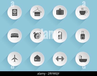 hotel vector icons Stock Vector