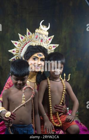 Agomoni Concept Photoshoot, a Poses for the Camera Stock Photo - Image of  festivals, bengali: 256402864
