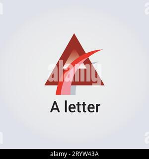 A Letter Icon Design Single Isolated Logo Design Brand Corporate Identity Various Colors Editable Template Vector Monogram Emblem Illustration Brandin Stock Vector
