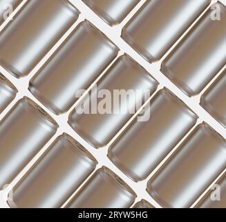 Soda can white color or solid color and realistic texture rendering 3D software illustration Stock Photo