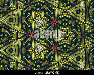 'A vibrant Abstract Kaleidoscope Art these art pieces capture striking and thought-provoking images that evoke emotions and stimulate the imagination' Stock Vector