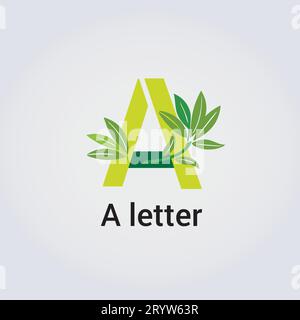 A Letter Icon Design Single Isolated Logo Design Brand Corporate Identity Various Colors Editable Template Vector Monogram Emblem Illustration Brandin Stock Vector