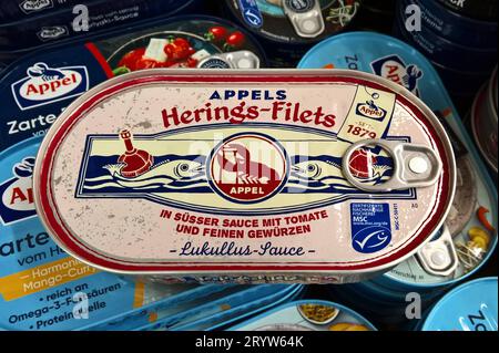 Am Ende Filets Appel Fisch, Herings-Filets - Fischkonserve. Die Maris Food GmbH ist ...