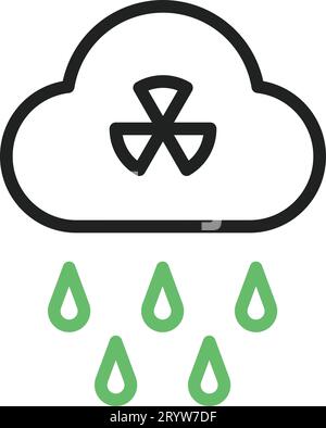 Acid Rain icon vector image. Stock Vector