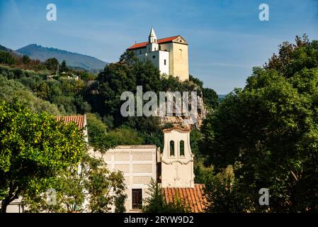 Historical Buildings in the village of Lauro near Avellino, Italy Stock Photo