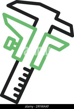 Caliper icon vector image. Stock Vector
