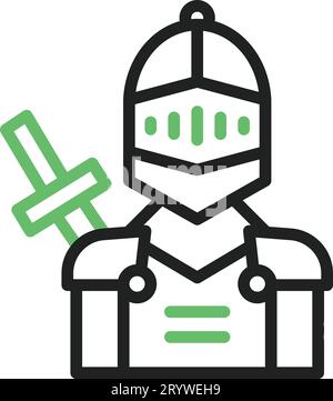Knight icon vector image. Suitable for mobile application web application and print media. Stock Vector