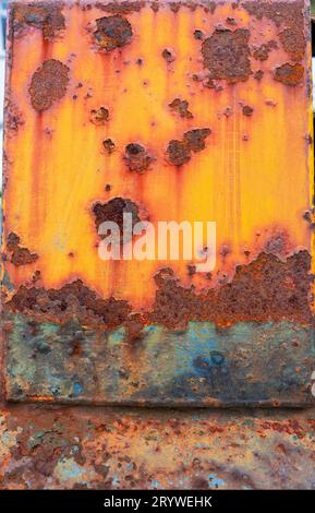 Rusty Steel Plate Stock Photo