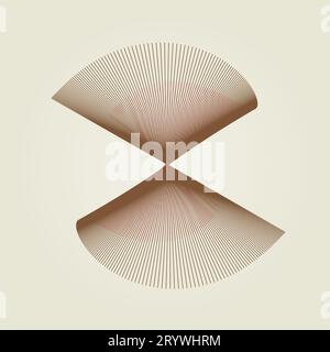 Abstract 3D Lines Background Design Stock Vector
