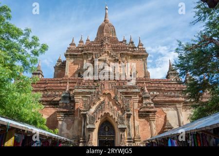 Sulamani temple, Bagan, Myanmar. Sulamani temple was built in 1183 by King Narapatisithu. Sulamani temple was restored after the 1975 earthquake. Stock Photo