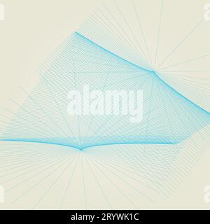 Abstract 3D Lines Background Design Stock Vector