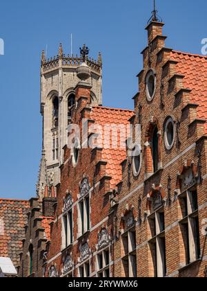 Bruges in belgium at summer time Stock Photo