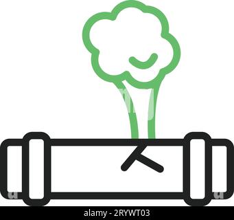 Gas Leak icon vector image. Stock Vector