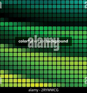 Abstract Mosaic Square Tiles Texture Background Stock Vector