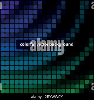 Abstract Mosaic Square Tiles Texture Background Stock Vector