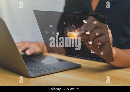 Document Management System (DMS) Stock Photo