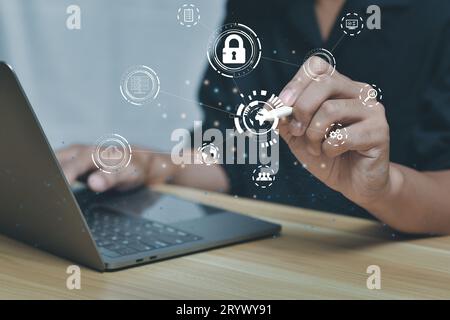 Digital transformation change management Stock Photo