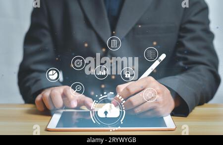 Digital transformation change management Stock Photo